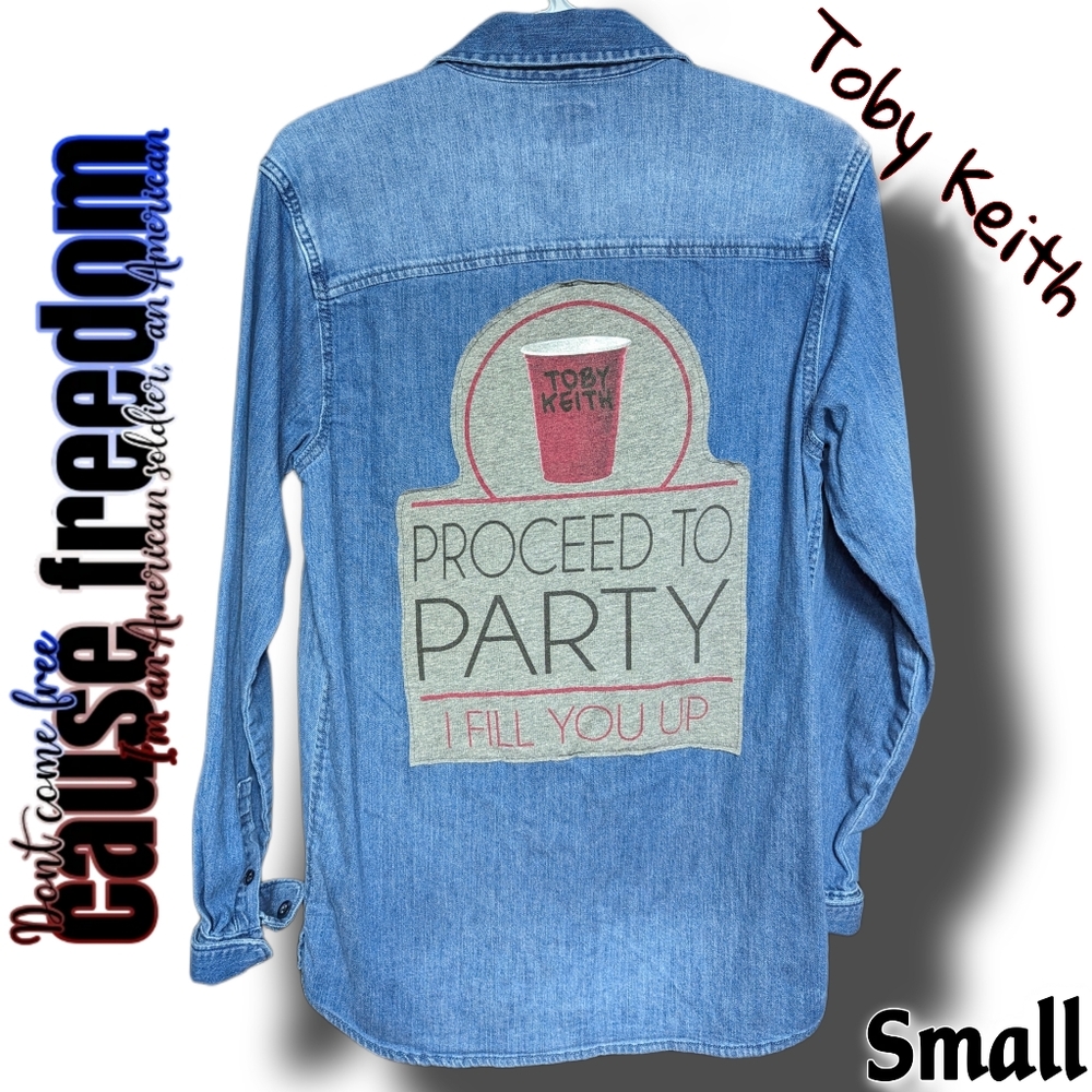 Toby Keith on Denim Shirt 🤠